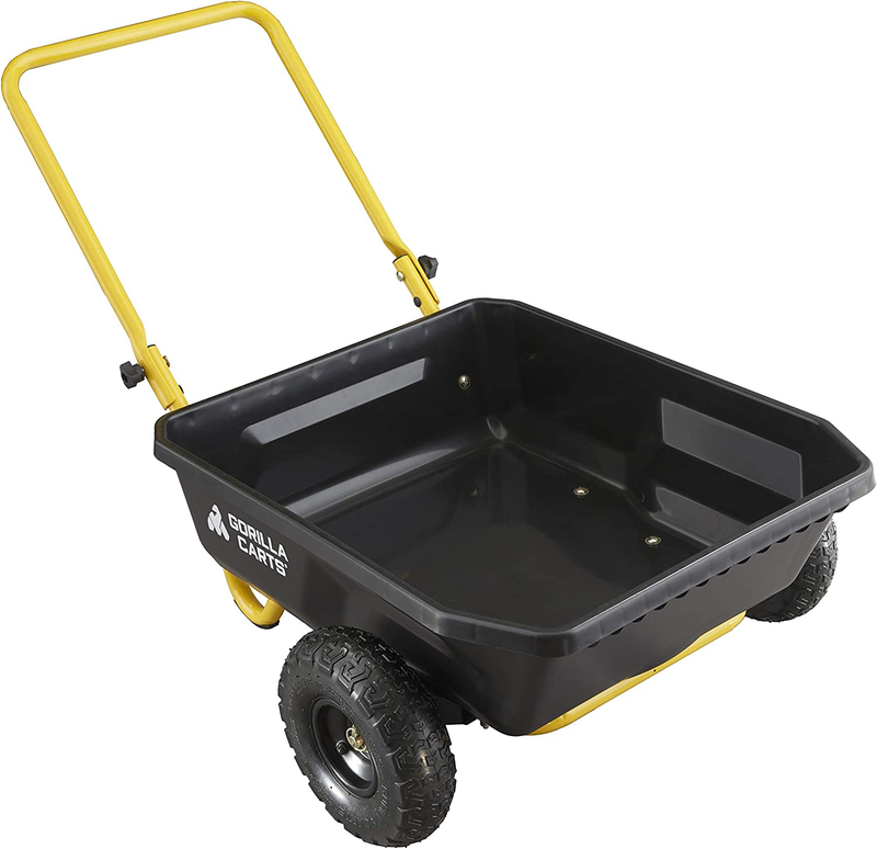Gorilla Carts GCR-4 Poly Dump Cart