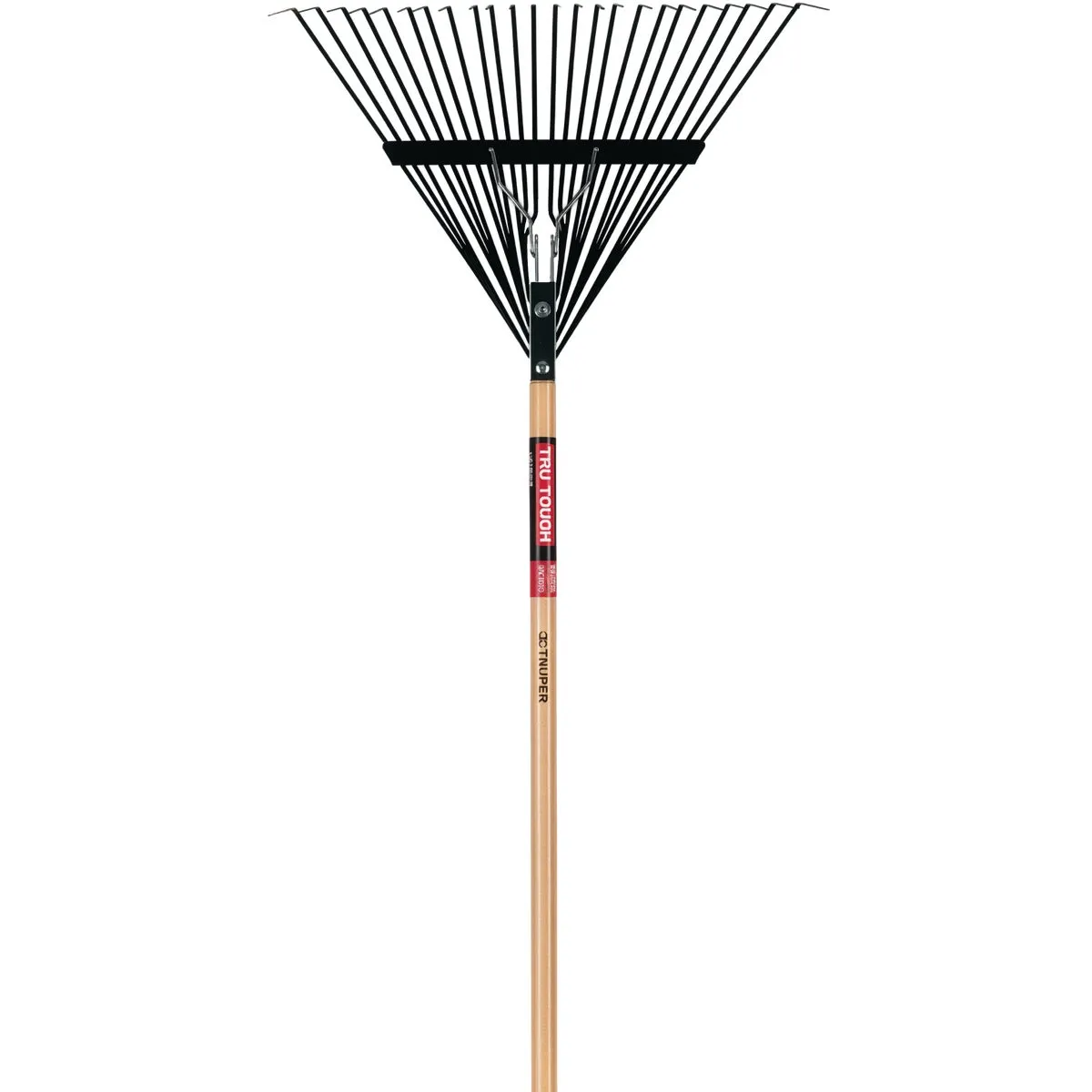 Truper 24" Steel Leaf Rake with Wood Handle
